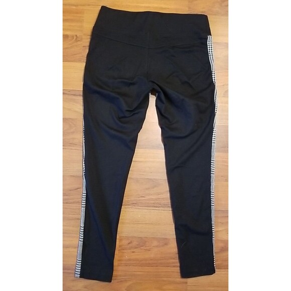 INC International Concepts Houndstooth Tapered-Leg Pants Black 8 Stretch T36 - Picture 2 of 7